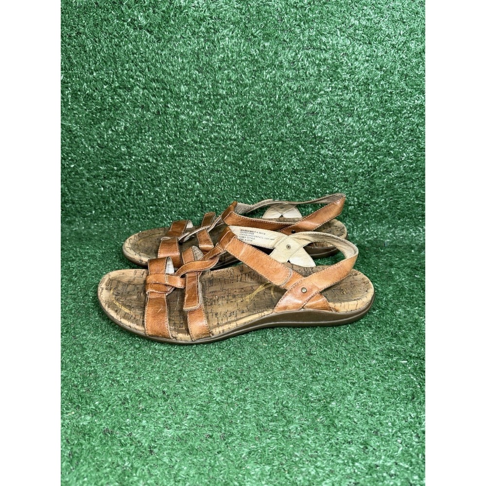 Abeo Bea Braid‎ Gladiator Brown Leather Summer Sandals Womens Size 9.5 Narrow - Picture 4 of 9